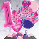 Princess Crown Inflated Birthday Balloon Package additional 1