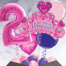 Princess Crown Inflated Birthday Balloon Package additional 2