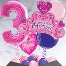 Princess Crown Inflated Birthday Balloon Package additional 3