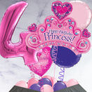 Princess Crown Inflated Birthday Balloon Package additional 4