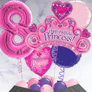 Princess Crown Inflated Birthday Balloon Package additional 8