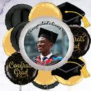 Graduation Black & Gold Photo Upload Balloon additional 4