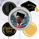 Graduation Black & Gold Photo Upload Balloon additional 9