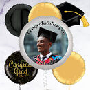 Graduation Black & Gold Photo Upload Balloon additional 8