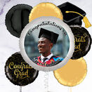 Graduation Black & Gold Photo Upload Balloon additional 7