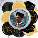 Graduation Black & Gold Photo Upload Balloon additional 5