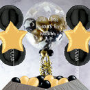 Graduation Black & Gold Balloon Package additional 1