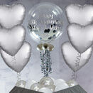 Silver Sparkle Confetti Balloon Package additional 1