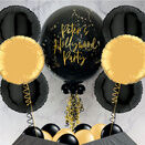 Gold Flakes Black Bubble Balloon Package additional 1