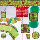 Minecraft Inspired 'Party In A Box' with Inflated Balloons additional 1