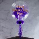 Personalised Purple Balloon-Filled Mother's Day Bubble Balloon additional 1