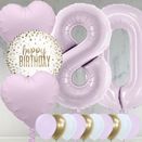 80th Birthday Lilac Foil Balloon Package additional 1