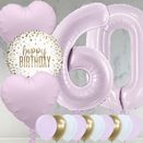 60th Birthday Lilac Foil Balloon Package additional 1