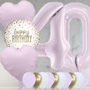 40th Birthday Lilac Foil Balloon Package additional 1
