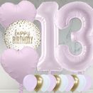 13th Birthday Lilac Foil Balloon Package additional 1