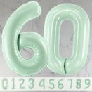 26" Mint Green Number Foil Balloons (0 - 9) additional 1