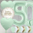 50th Birthday Mint Green Foil Balloon Package additional 1