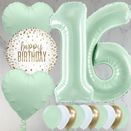 16th Birthday Mint Green Foil Balloon Package additional 1