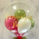 Personalised Strawberry Matcha Balloon-Filled Bubble Balloon additional 2