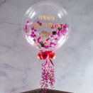 1st Birthday Personalised Confetti Bubble Balloon additional 10