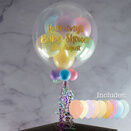 Happy Birthday Personalised Multi Fill Bubble Balloon additional 1