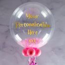 Happy Birthday Personalised Feather Bubble Balloon additional 2
