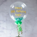 70th Birthday Personalised Feather Bubble Balloon additional 7
