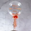 Happy Anniversary Personalised Feather Bubble Balloon additional 1