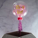Gender Reveal Personalised Multi Fill Bubble Balloon additional 1