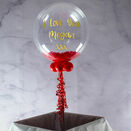 Personalised 'I Love You' Feather Bubble Balloon additional 1