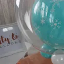 Personalised Christmas Snowflake Bubble Balloon additional 4