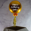 Personalised Gold Orb Balloon additional 1