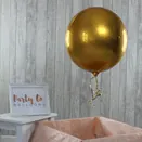 Pack of 3 Gold Orbz Helium Quality Balloons additional 1