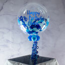 Personalised Blue Confetti Bubble Balloon additional 2