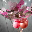 Personalised Rose Gold & Pink Confetti Bubble Balloon additional 3