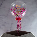 Personalised Rose Gold & Pink Confetti Bubble Balloon additional 2