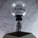 Personalised Black Feathers Bubble Balloon additional 2