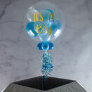 Personalised Light Blue Balloon-Filled Bubble Balloon additional 1