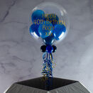Personalised Navy & Dark Blue Balloon-Filled Bubble Balloon additional 2
