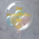 Personalised Pastel Colours Balloon-Filled Bubble Balloon additional 5