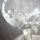 Personalised White Confetti Bubble Balloon additional 3