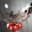 Personalised Rose Gold Confetti Bubble Balloon additional 3
