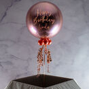 Personalised Rose Gold Orb Balloon additional 1