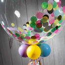 Personalised Unicorn Confetti Bubble Balloon additional 3