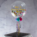 Personalised Unicorn Confetti Bubble Balloon additional 2