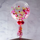 Personalised Small Hearts Confetti Valentine's Day Bubble Balloon additional 1