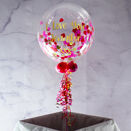 Personalised Small Hearts Confetti Valentine's Day Bubble Balloon additional 2