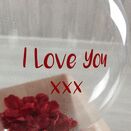 Personalised Rose Petal Filled Valentine's Day Bubble Balloon additional 4