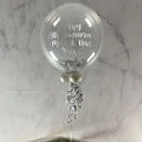 Personalised Silver Feathers Bubble Balloon additional 1