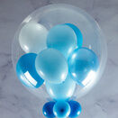 Personalised Light Blue Father's Day Balloon-Filled Bubble Balloon additional 2